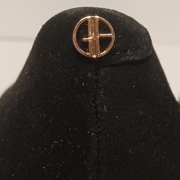 NEW Suede Giani Bernini  Black Pumps Comfy Memory Foam Arch Support Block Heels - Picture 6 of 16